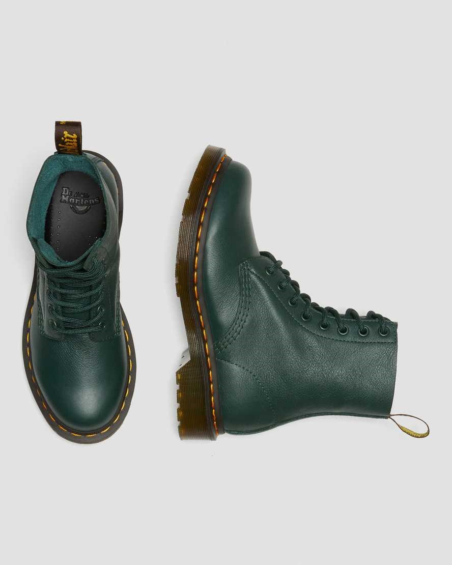 Women's Dr Martens 1460 Pascal Virginia Leather Lace Up Boots Green Virginia | 319MPKCSI