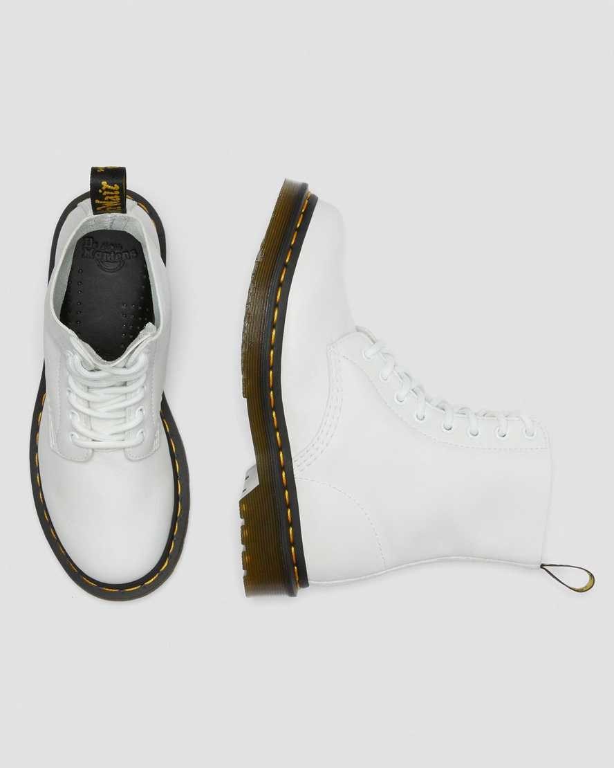 Women's Dr Martens 1460 Pascal Virginia Leather Lace Up Boots White Virginia | 895NVXABT