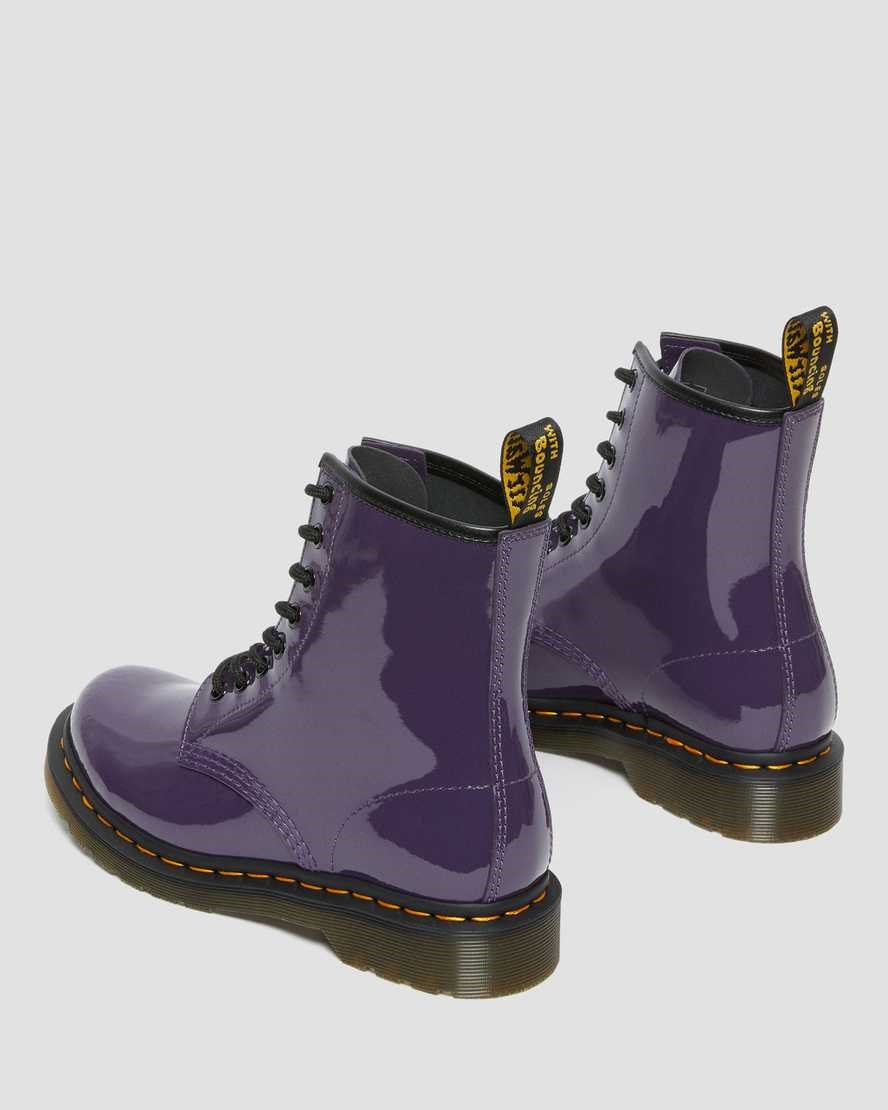 Women's Dr Martens 1460 Patent Leather Lace Up Boots Blackcurrant Patent Lamper | 028TEDGZU