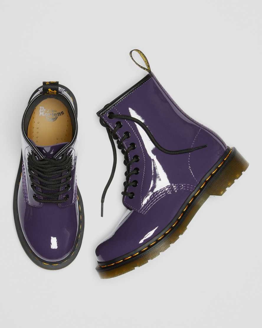 Women's Dr Martens 1460 Patent Leather Lace Up Boots Blackcurrant Patent Lamper | 028TEDGZU