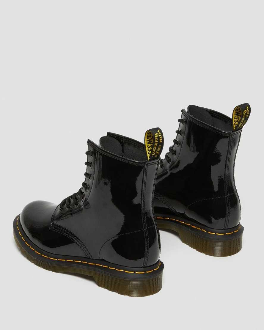 Women's Dr Martens 1460 Patent Leather Lace Up Boots Black Patent Lamper | 985DETLCZ