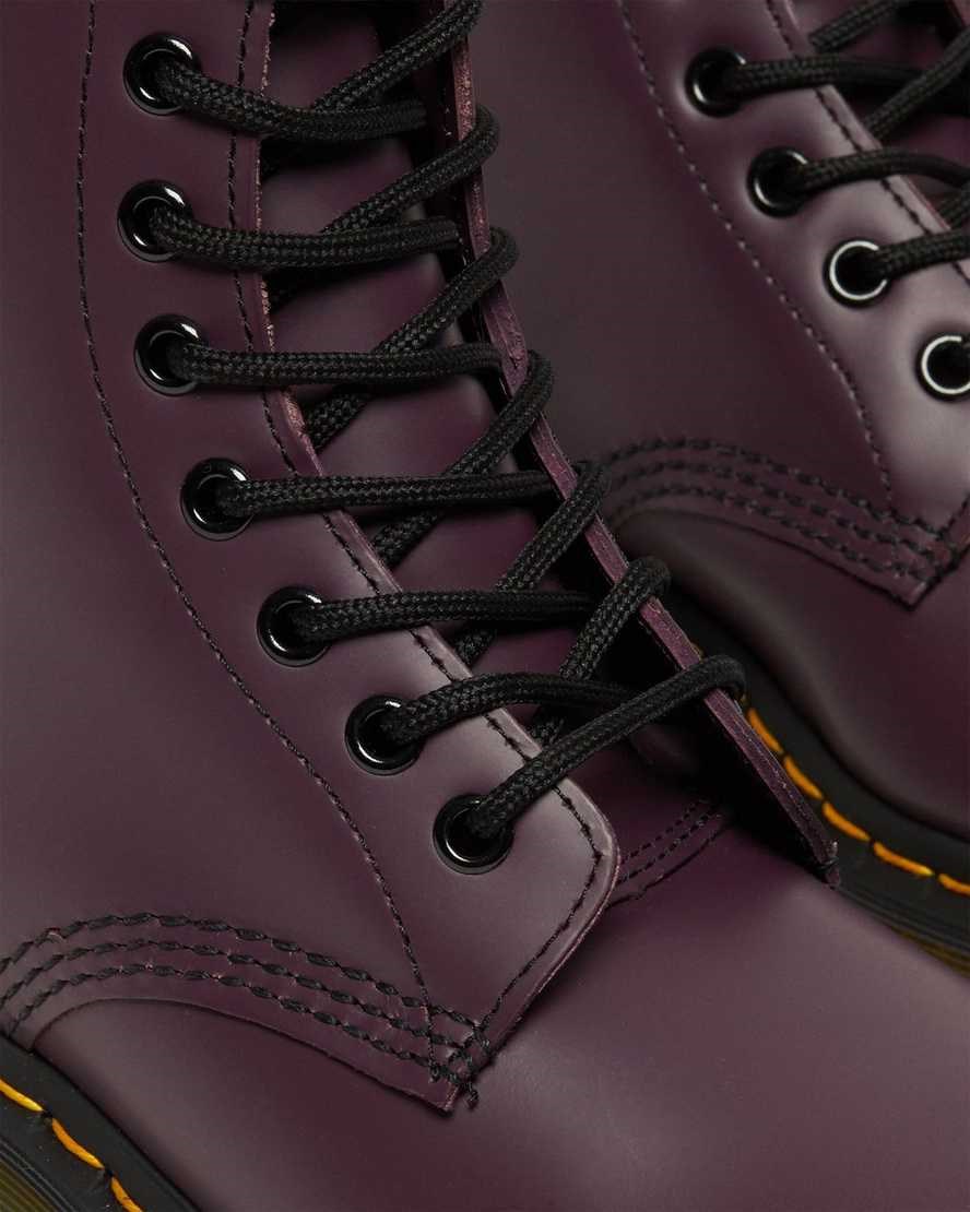 Women's Dr Martens 1460 Smooth Leather Ankle Boots Purple Smooth Leather | 183OBTPZJ