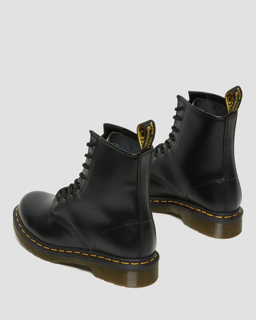 Women's Dr Martens 1460 Smooth Leather Ankle Boots Black Smooth Leather | 207GNIWVU