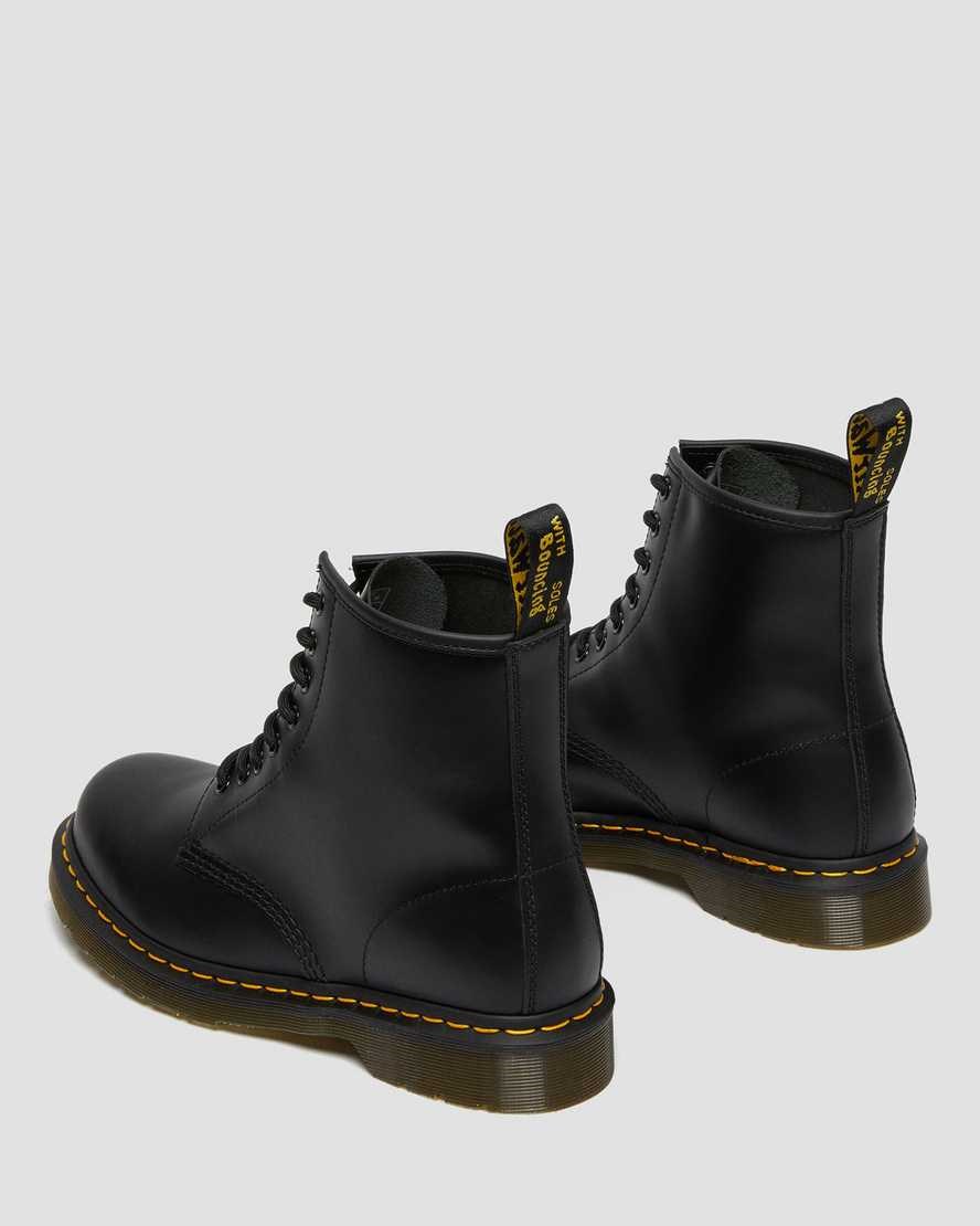 Women's Dr Martens 1460 Smooth Leather Ankle Boots Black Smooth Leather | 372RFMOKW