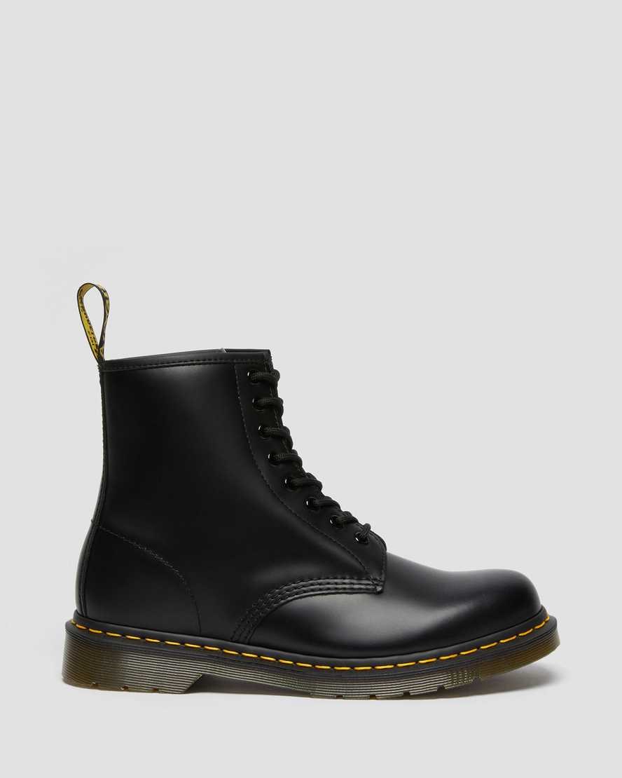 Women's Dr Martens 1460 Smooth Leather Ankle Boots Black Smooth Leather | 372RFMOKW