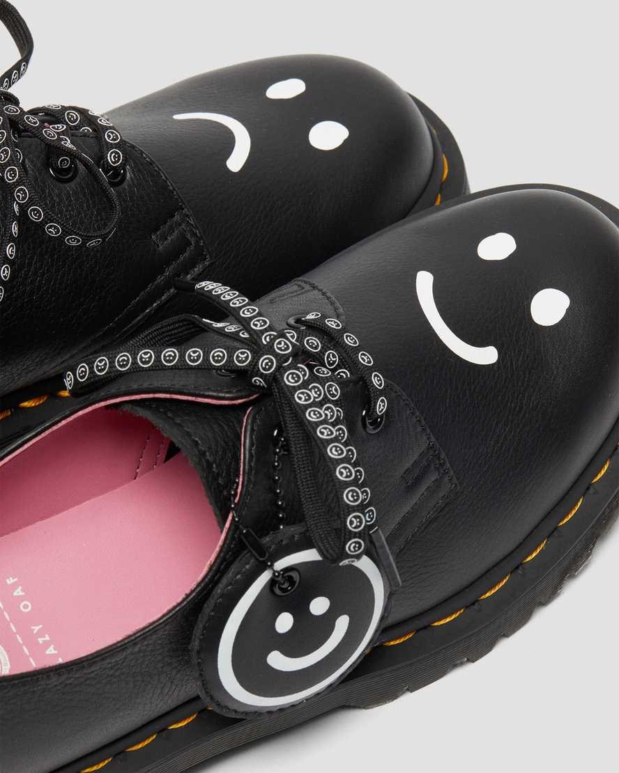 Women's Dr Martens 1461 Bex Lazy Oaf Leather Oxford Shoes Black Pisa | 130UEYMWH