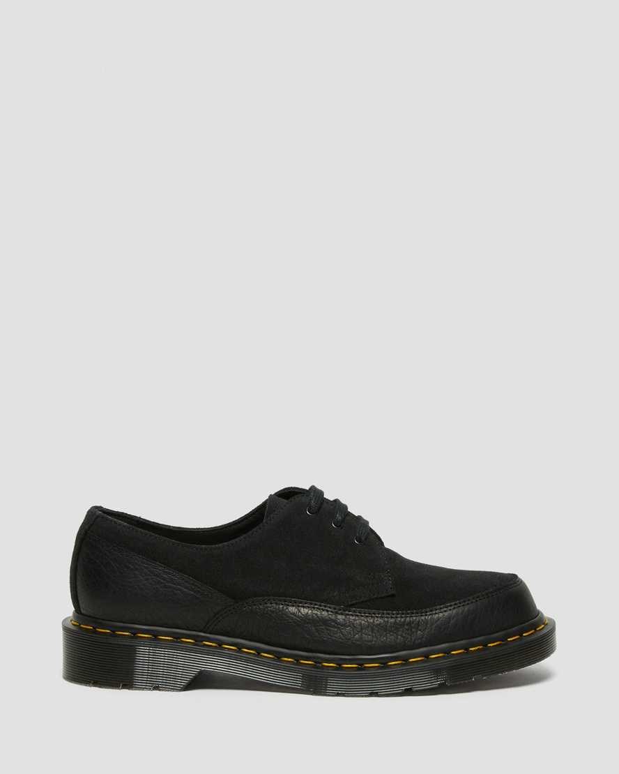 Women's Dr Martens 1461 Guard Made in England Leather Oxford Shoes Black Durango | 309DTGLCP