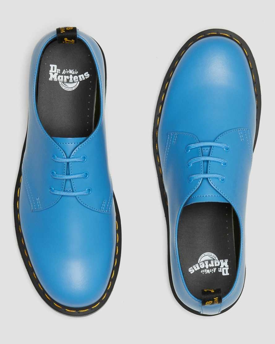 Women's Dr Martens 1461 Iced Smooth Leather Oxford Shoes Blue Smooth Leather | 703EQWSTV