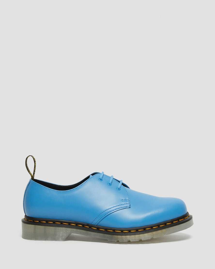 Women's Dr Martens 1461 Iced Smooth Leather Oxford Shoes Blue Smooth Leather | 703EQWSTV