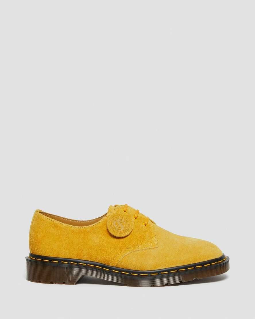 Women's Dr Martens 1461 Made In England Suede Oxford Shoes Yellow Desert Oasis Suede | 028FXIDCK