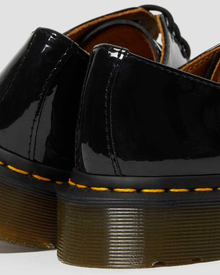 Women's Dr Martens 1461 Patent Leather Oxford Shoes Black Patent Lamper | 648PGZONK