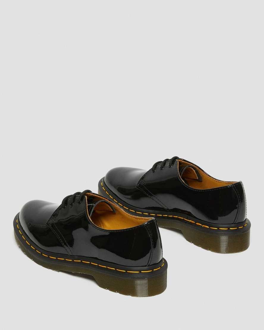 Women's Dr Martens 1461 Patent Leather Patent Shoes Black Patent Lamper | 754LYREUB