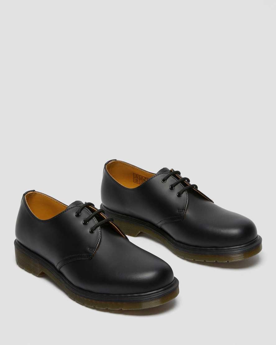 Women's Dr Martens 1461 Plain Welt Smooth Leather Oxford Shoes Black Smooth Leather | 524NHXOYB