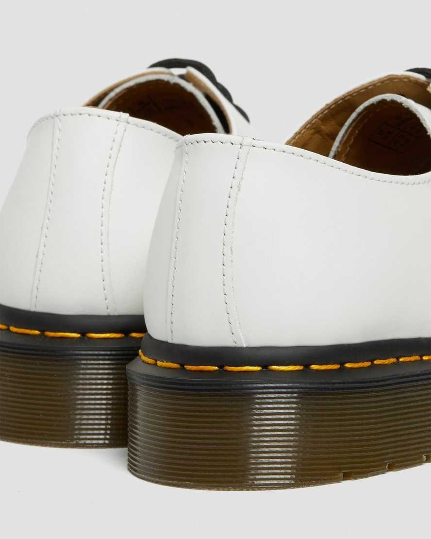 Women's Dr Martens 1461 Smooth Leather Oxford Shoes White Smooth Leather | 435EVTKGB