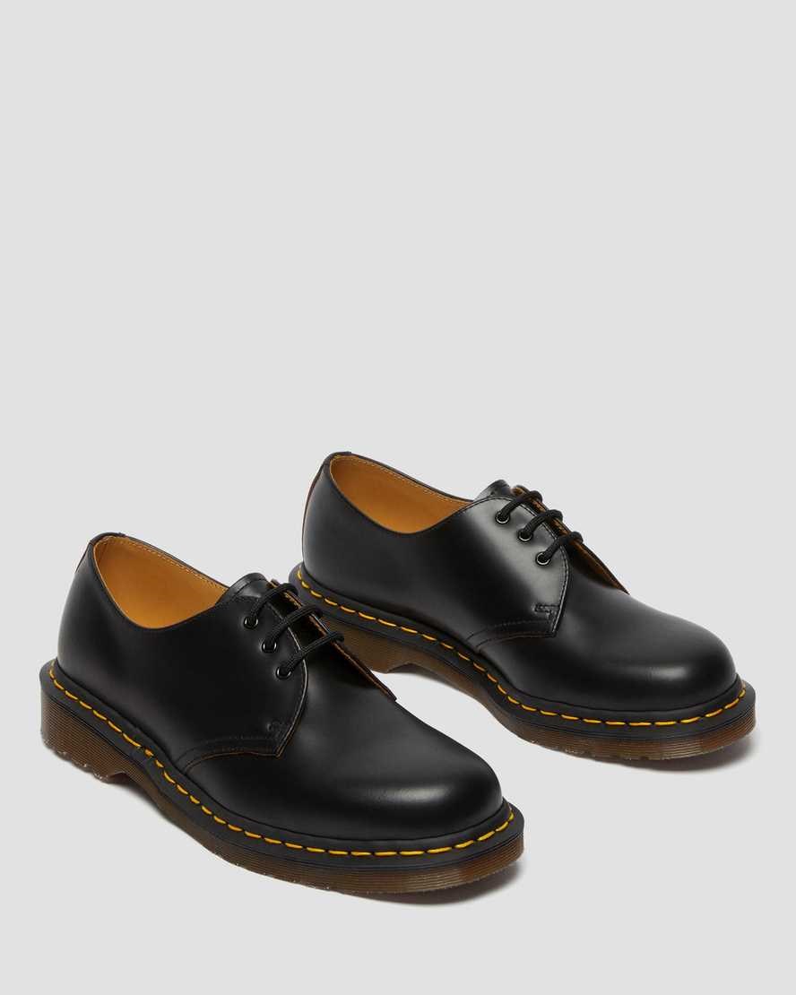 Women's Dr Martens 1461 Vintage Made in England Oxford Shoes Black Quilon | 294LZJXPE