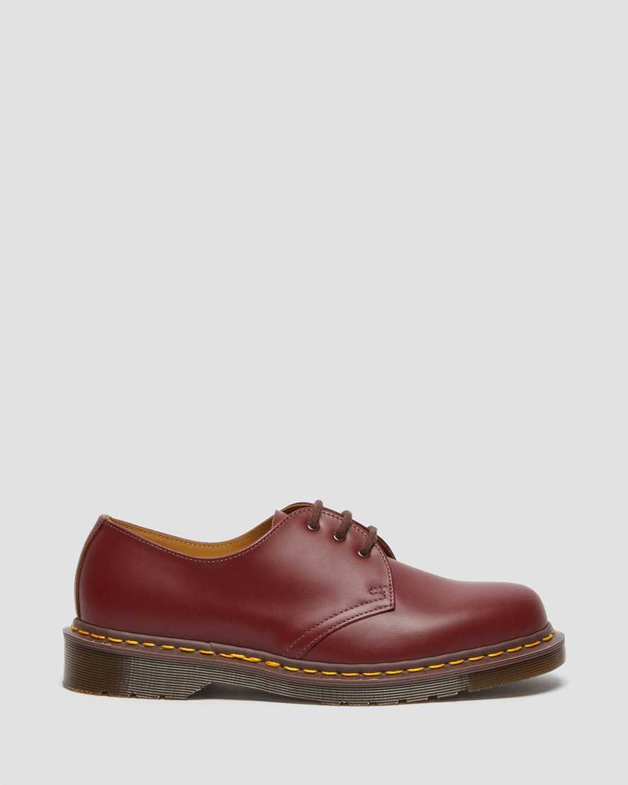 Women's Dr Martens 1461 Vintage Made in England Oxford Shoes Red Quilon | 701HAODRW