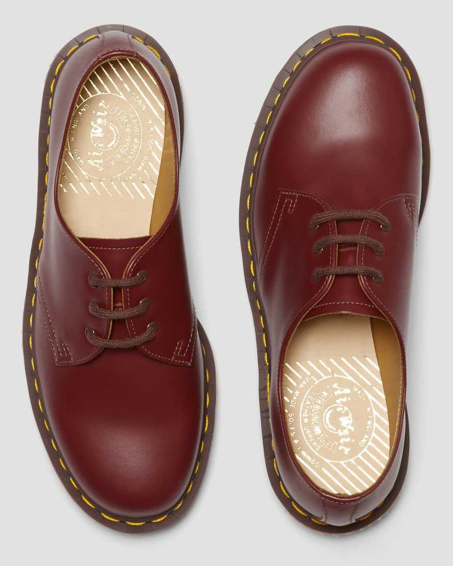 Women's Dr Martens 1461 Vintage Made in England Oxford Shoes Red Quilon | 701HAODRW