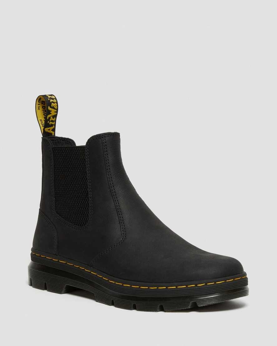 Women's Dr Martens 2976 Leather Casual Chelsea Boots Black Wyoming | 896XTCNKU