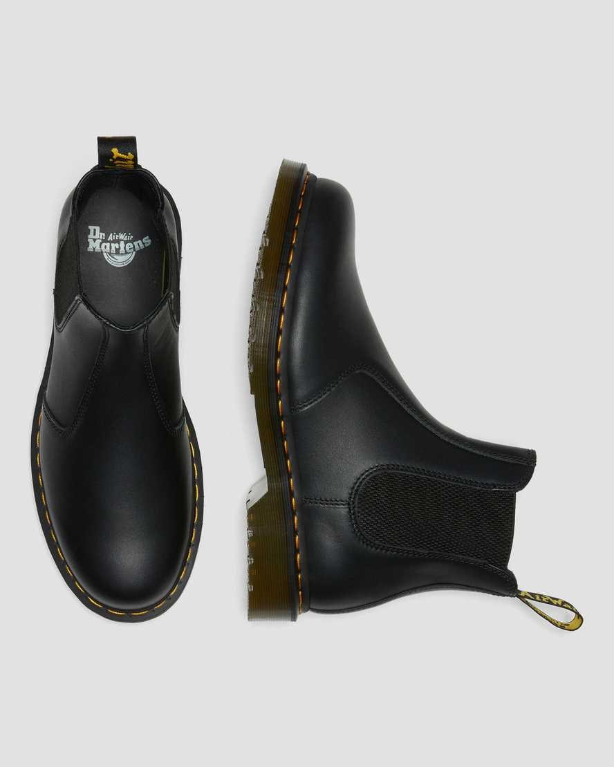 Women's Dr Martens 2976 Nappa Leather Chelsea Boots Black Nappa | 369MPXUNQ