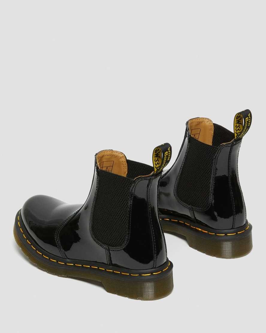 Women's Dr Martens 2976 Patent Leather Ankle Boots Black Patent Lamper | 793TQCOJF