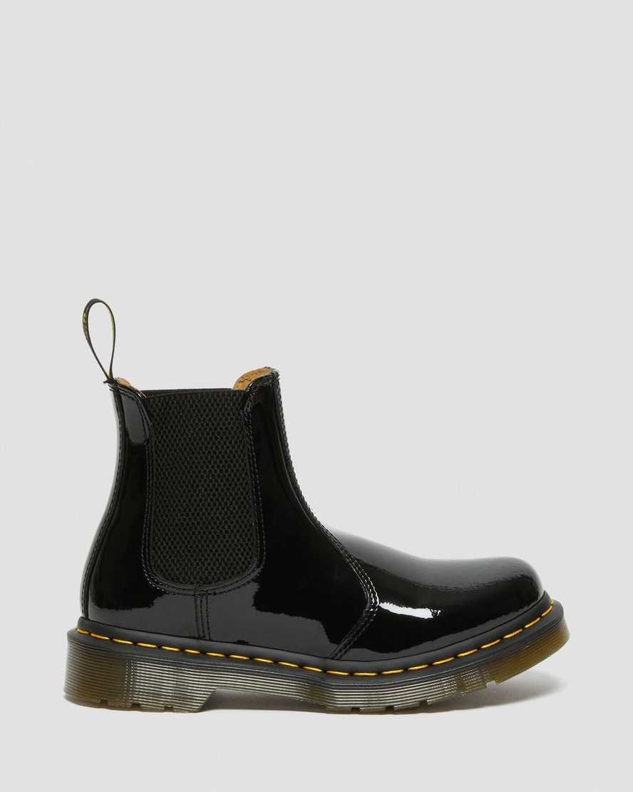 Women's Dr Martens 2976 Patent Leather Ankle Boots Black Patent Lamper | 793TQCOJF