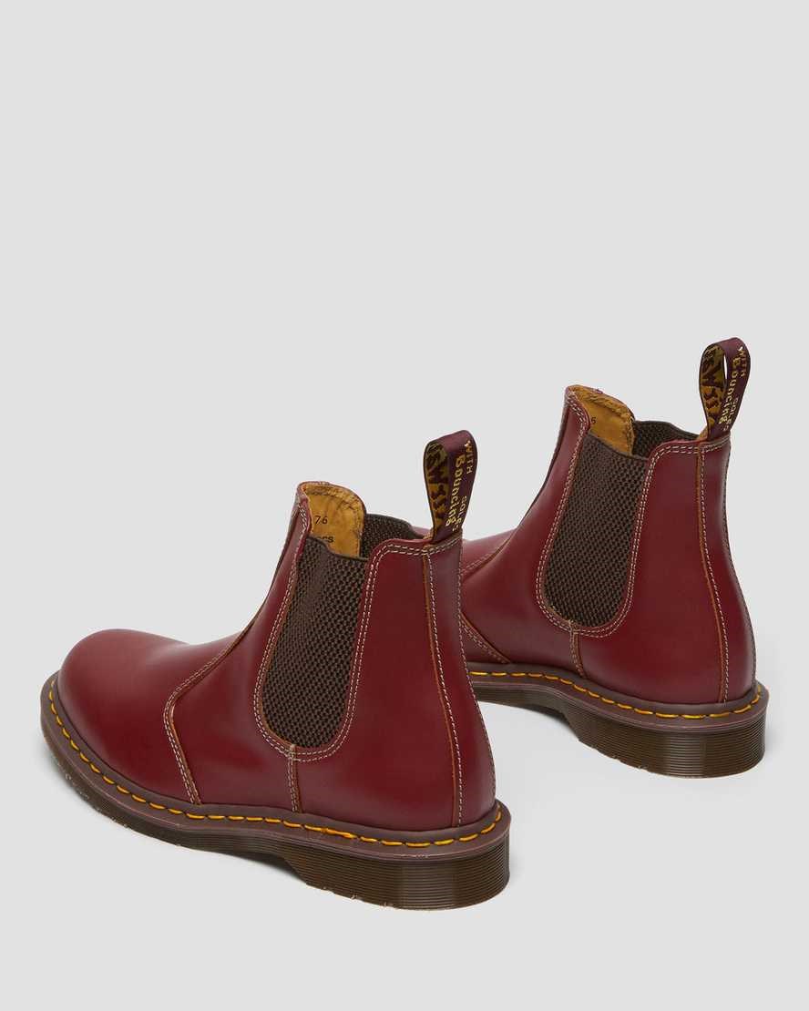 Women's Dr Martens 2976 Vintage Made In England Ankle Boots Red Quilon | 709XODFMS