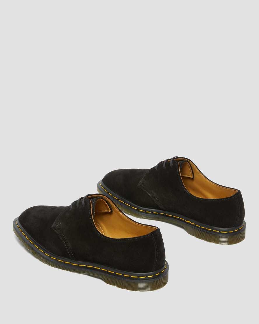 Women's Dr Martens Archie II Made in England Suede Oxford Shoes Black Repello Calf Suede | 054KZWSIB