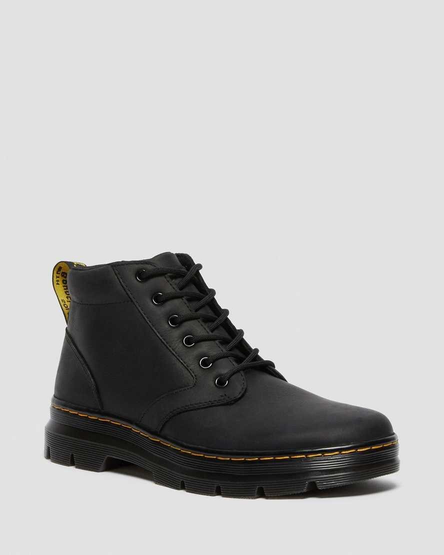 Women\'s Dr Martens Bonny Leather Ankle Boots Black Wyoming | 351BKZETO