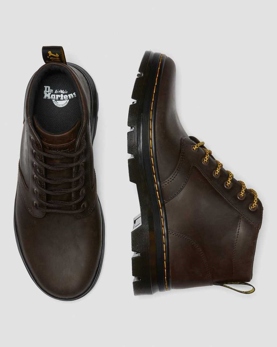 Women's Dr Martens Bonny Leather Ankle Boots Brown Crazy Horse Leather | 812EXQWPV