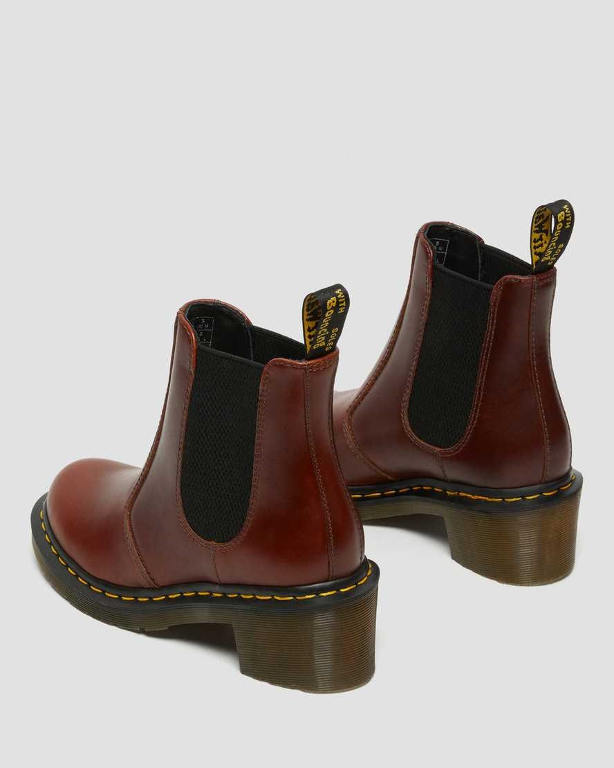 Women's Dr Martens Cadence Leather Ankle Boots Brown Abruzzo Wp | 873WHRJIP