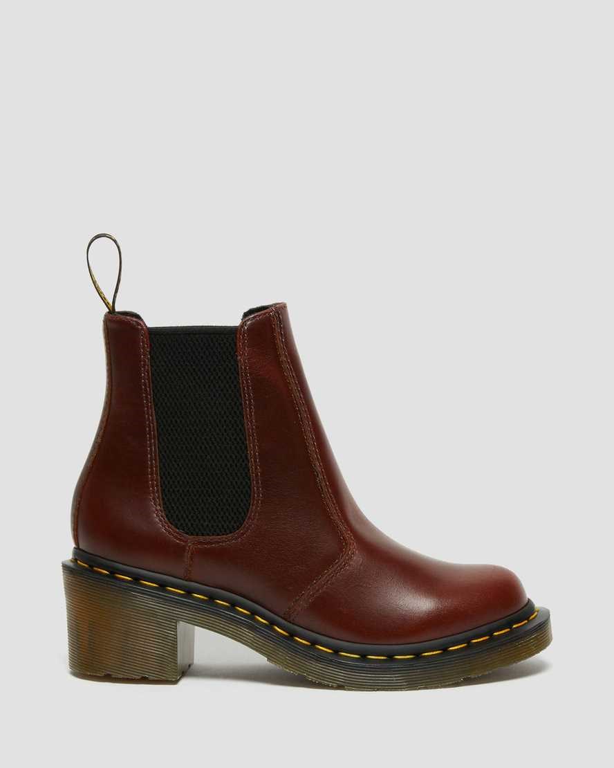 Women's Dr Martens Cadence Leather Ankle Boots Brown Abruzzo Wp | 873WHRJIP