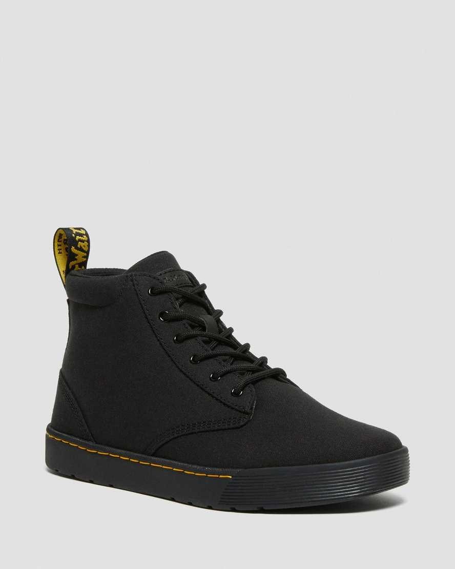 Women's Dr Martens Cairo Canvas Boots Black Canvas | 502TJDYZB