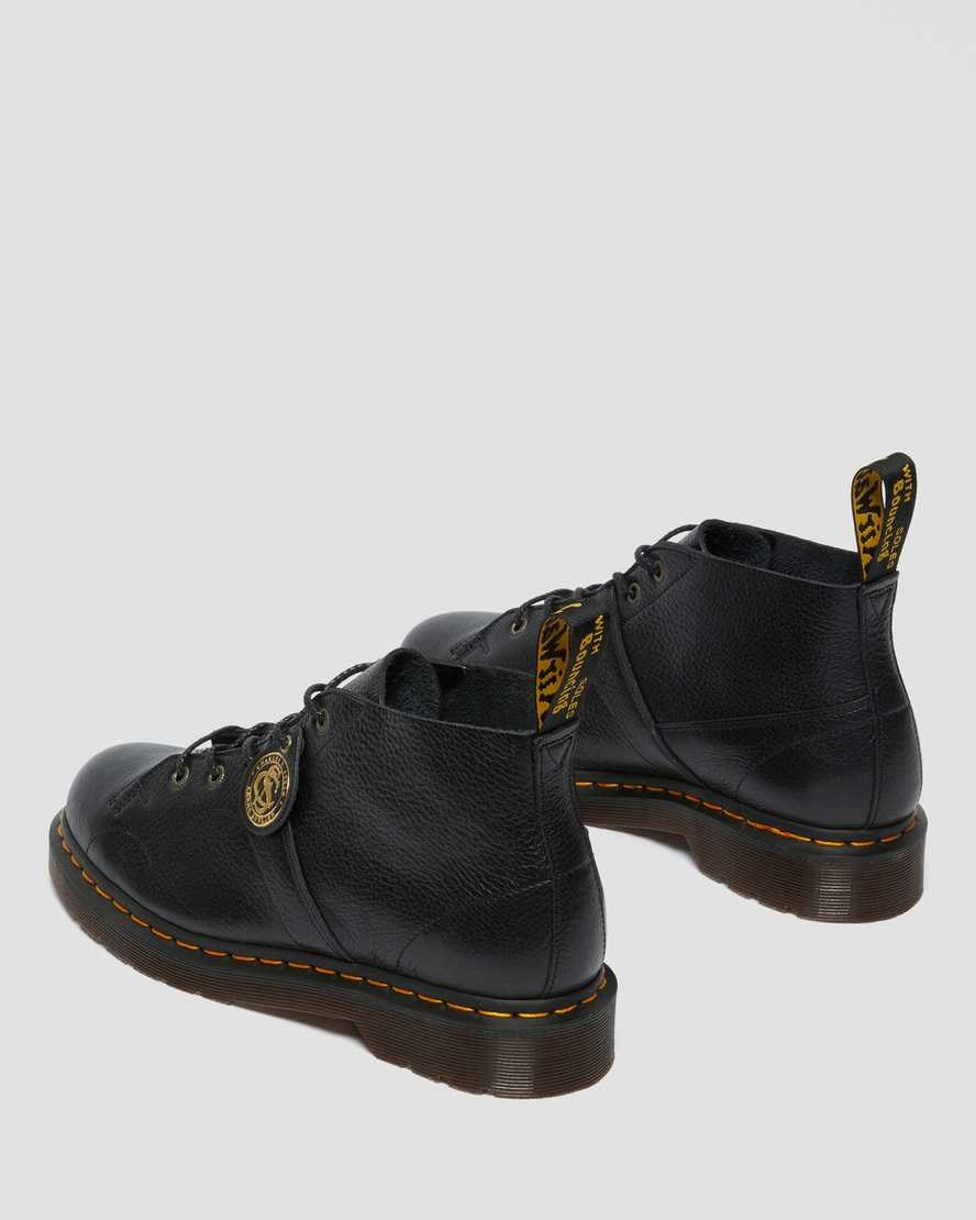 Women's Dr Martens Church Buckingham Leather Lace Up Boots Black Buckingham | 138DCHKVN