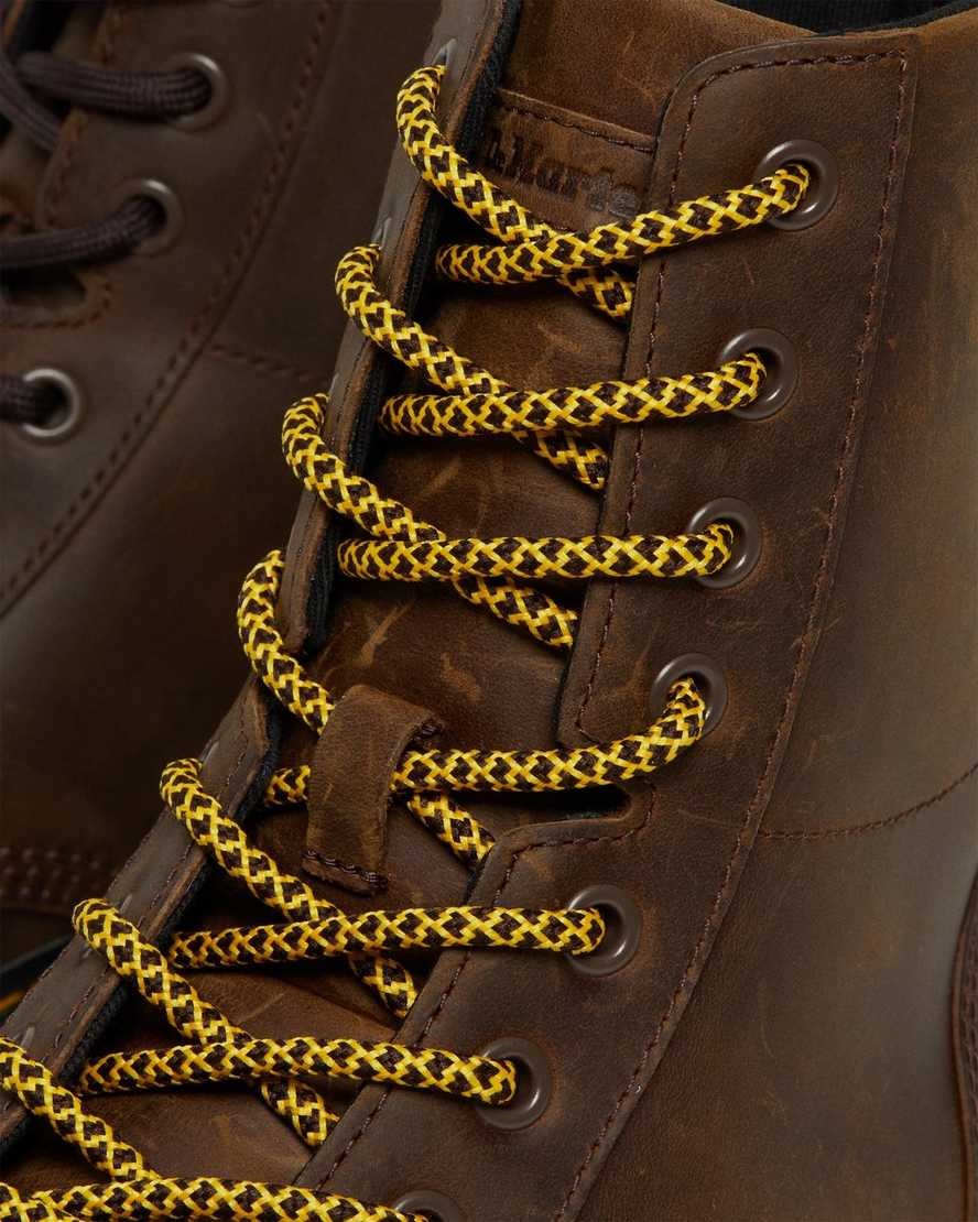 Women's Dr Martens Combs Crazy Horse Leather Lace Up Boots Brown Crazy Horse Leather | 861OVGSYA