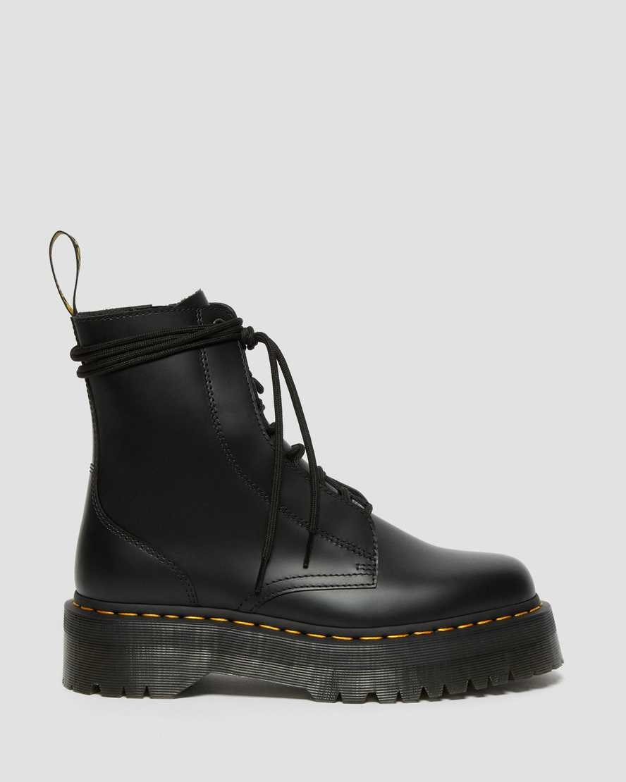 Women's Dr Martens Jarrick Smooth Leather Lace Up Boots Black Smooth Leather | 906YAKMVB