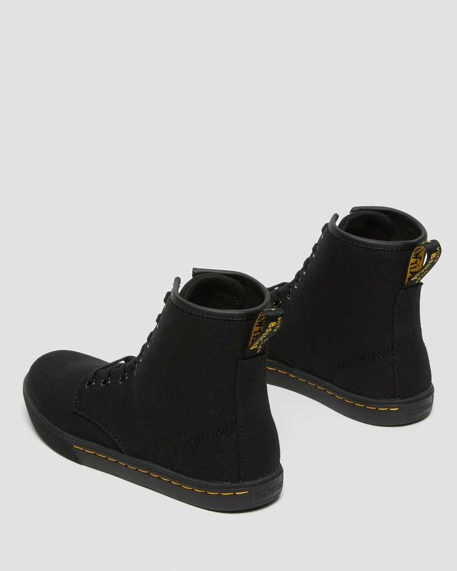 Women's Dr Martens Sheridan Canvas Ankle Boots Black Canvas | 860NZQKIR