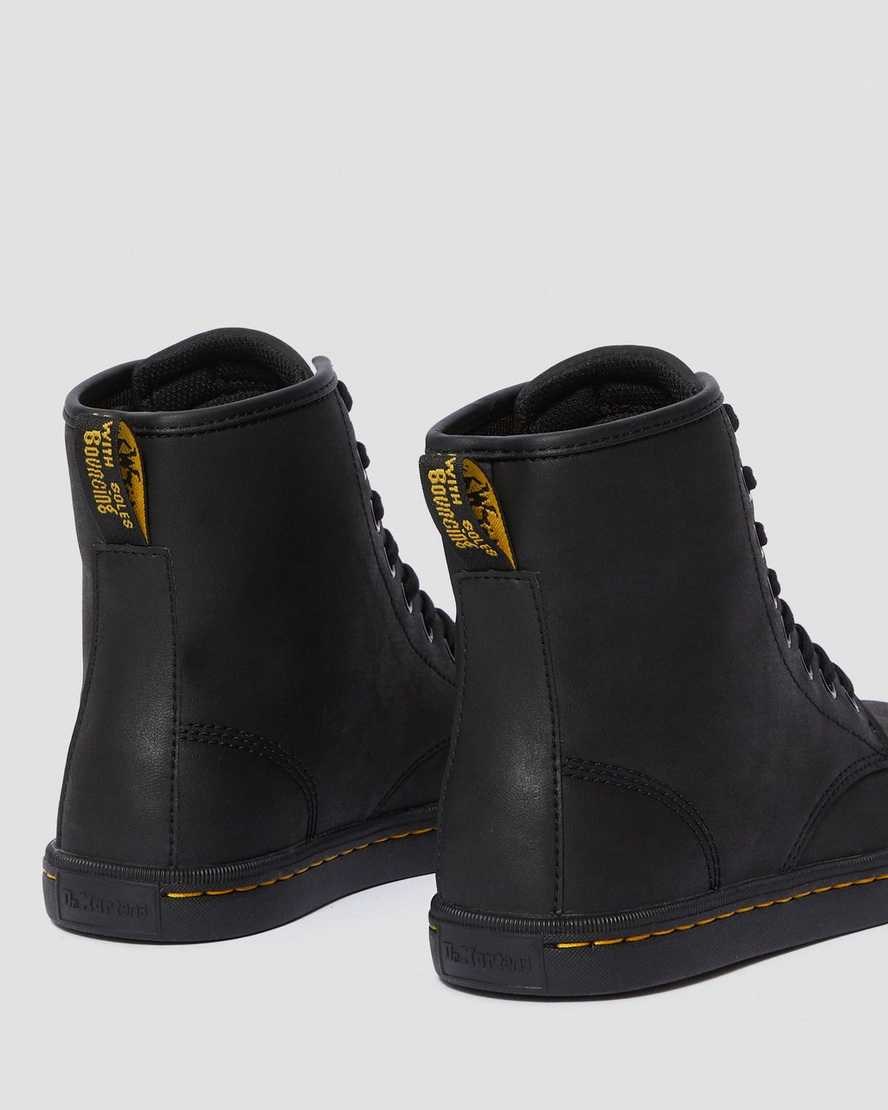 Women's Dr Martens Sheridan Matte Ankle Boots Black Mohawk Non Woven Synthetic | 580GBCKMF