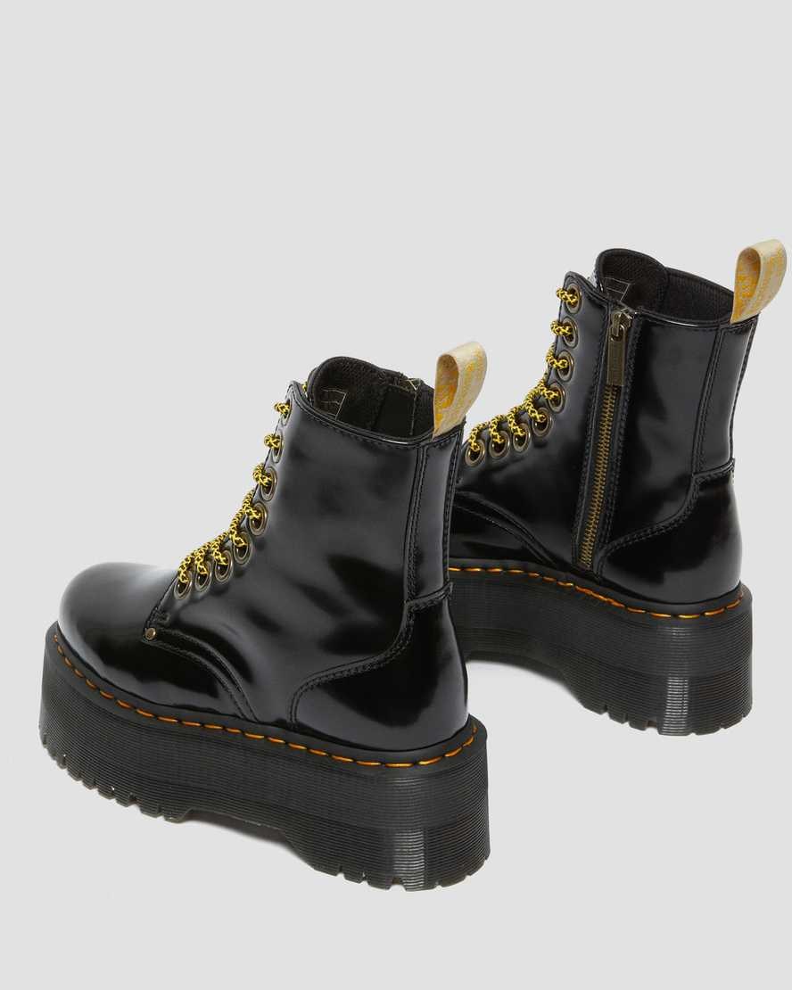 Women's Dr Martens Vegan Jadon Max Lace Up Boots Black Oxford | 608LCPBRG